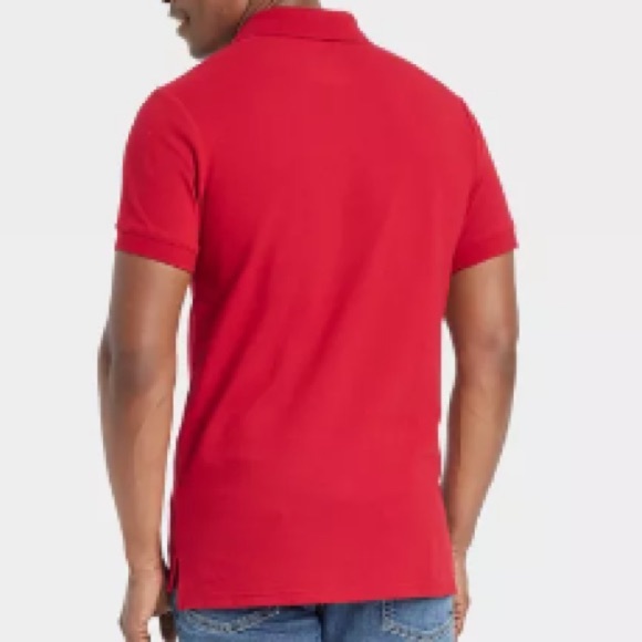 Goodfellow & Co. The Every Wear Polo in red velvet - Picture 8 of 8